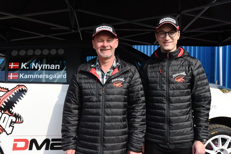 Kasper Nyman og Claus Kammersgaard var optimistiske efter gennemkørsel af hastighedsprøverne forud for starten i weekendens Cimbern Rallye i Slesvig
(Foto: MD - Specialpress@gmail.com)
